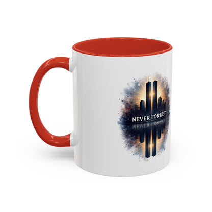 Never Forget 9/11 Memorial Accent Coffee Mug (11/15oz)