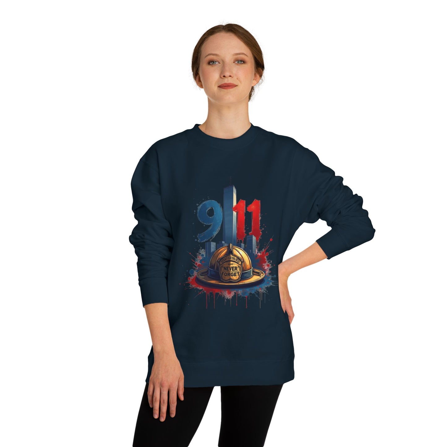 9/11 Memorial Sweatshirt – Firefighter Tribute Crewneck