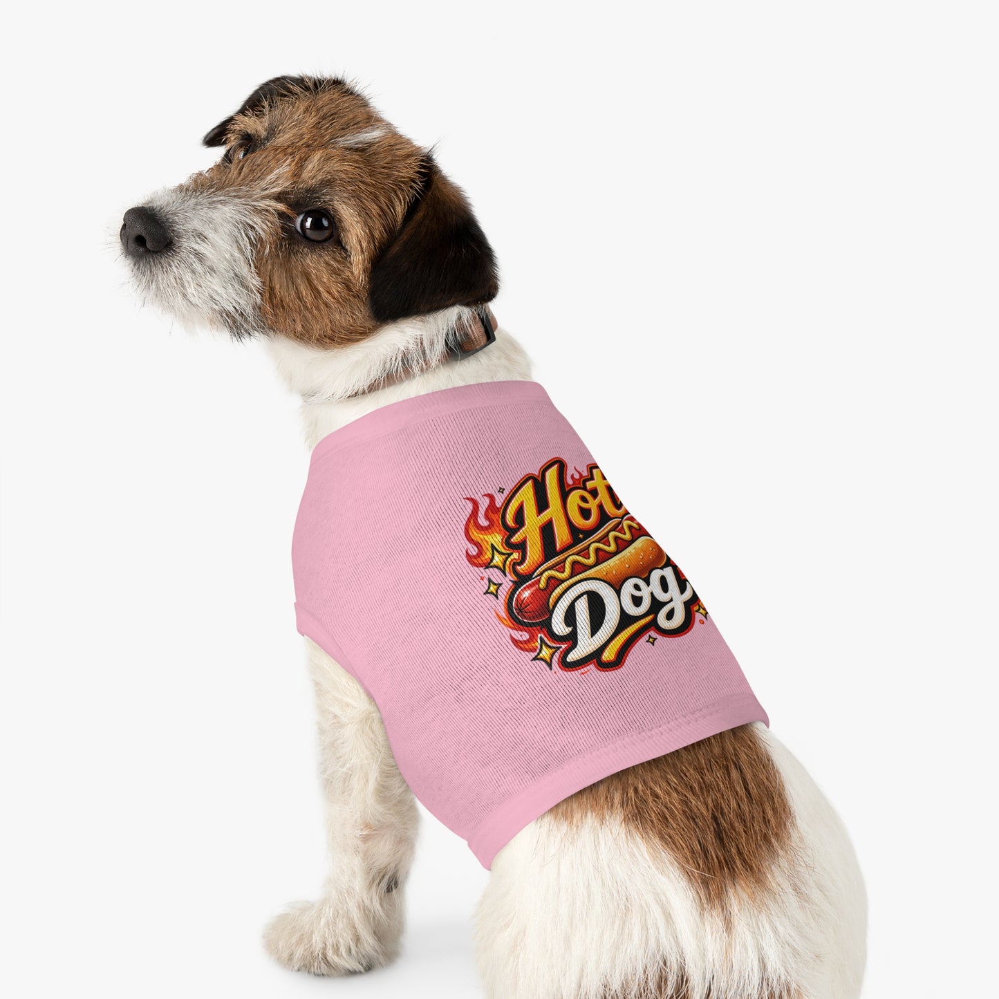 Hot Dog Pet Tank Top — Funny Grilling Graphic Dog Shirt