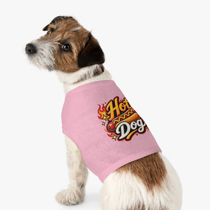 Hot Dog Pet Tank Top — Funny Grilling Graphic Dog Shirt