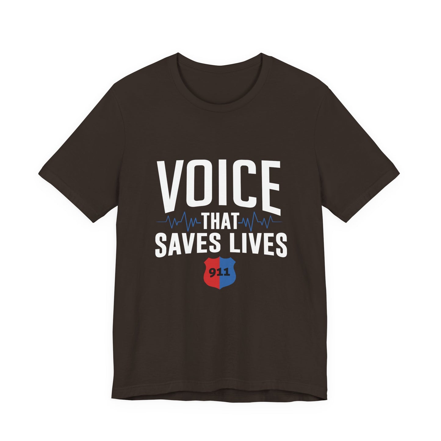 Voice That Saves Lives Tee — 911 Dispatcher EMS Support Shirt