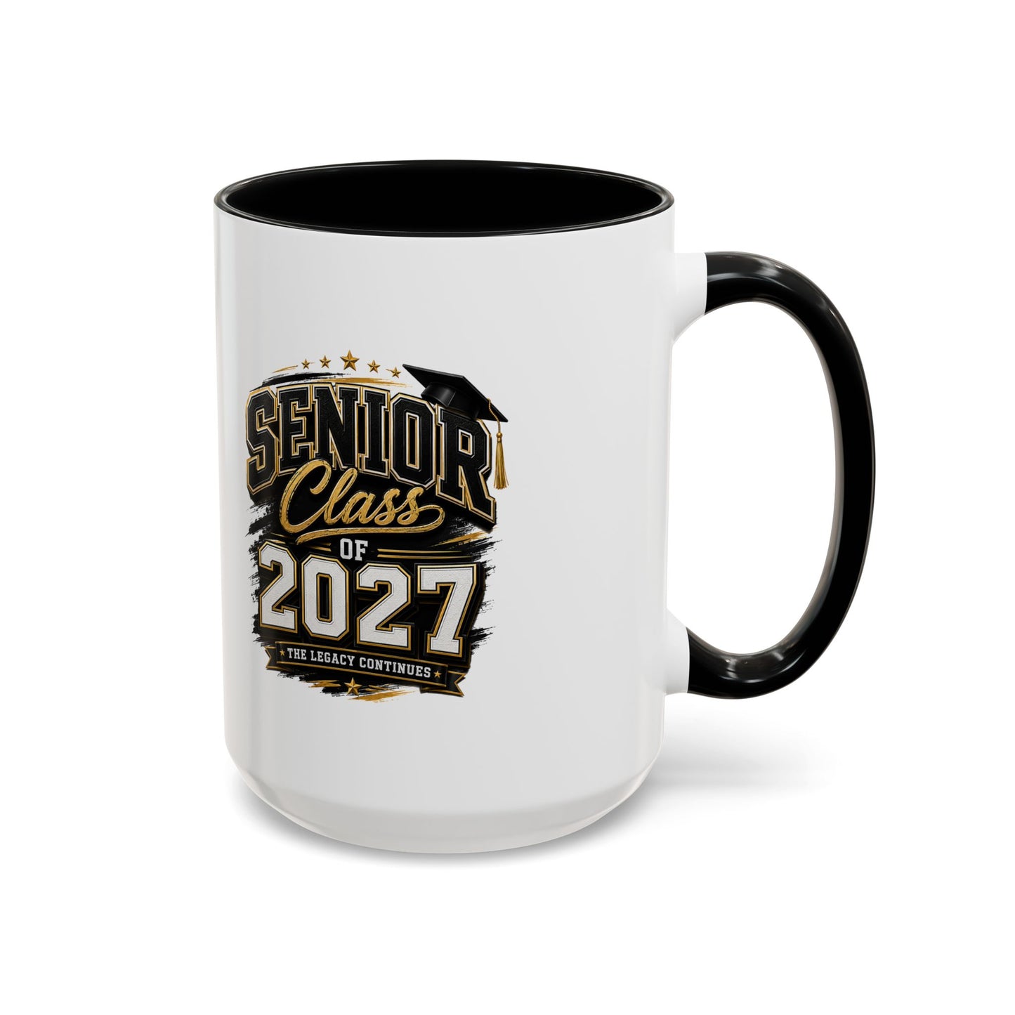 Senior Class of 2027 Accent Coffee Mug — Graduation Gift