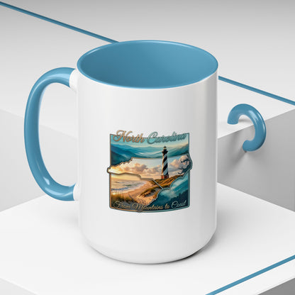 Coastal Lighthouse Coffee Mug – From Mountains to Coast Accent Mug