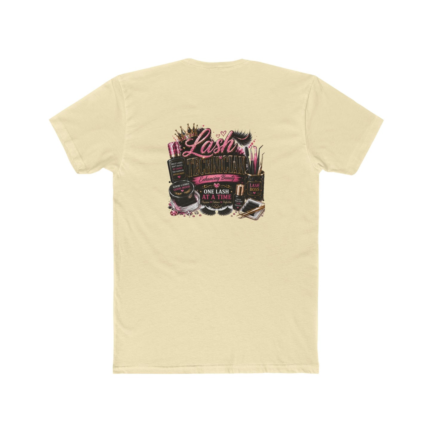 Lash Artist Crew Tee – “One Lash at a Time” Beauty Tools Graphic T-Shirt