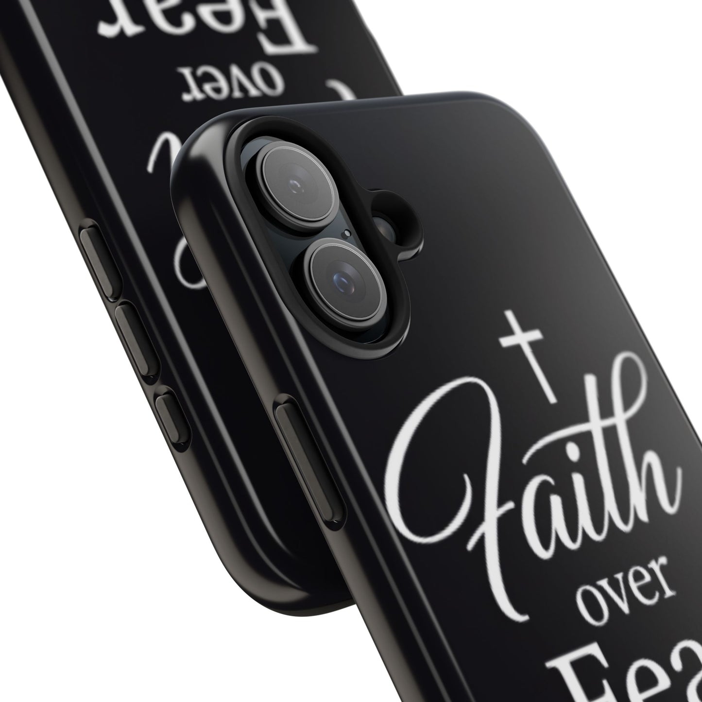 Faith Over Fear Tough Phone Case — Inspirational Christian Cross Phone Cover