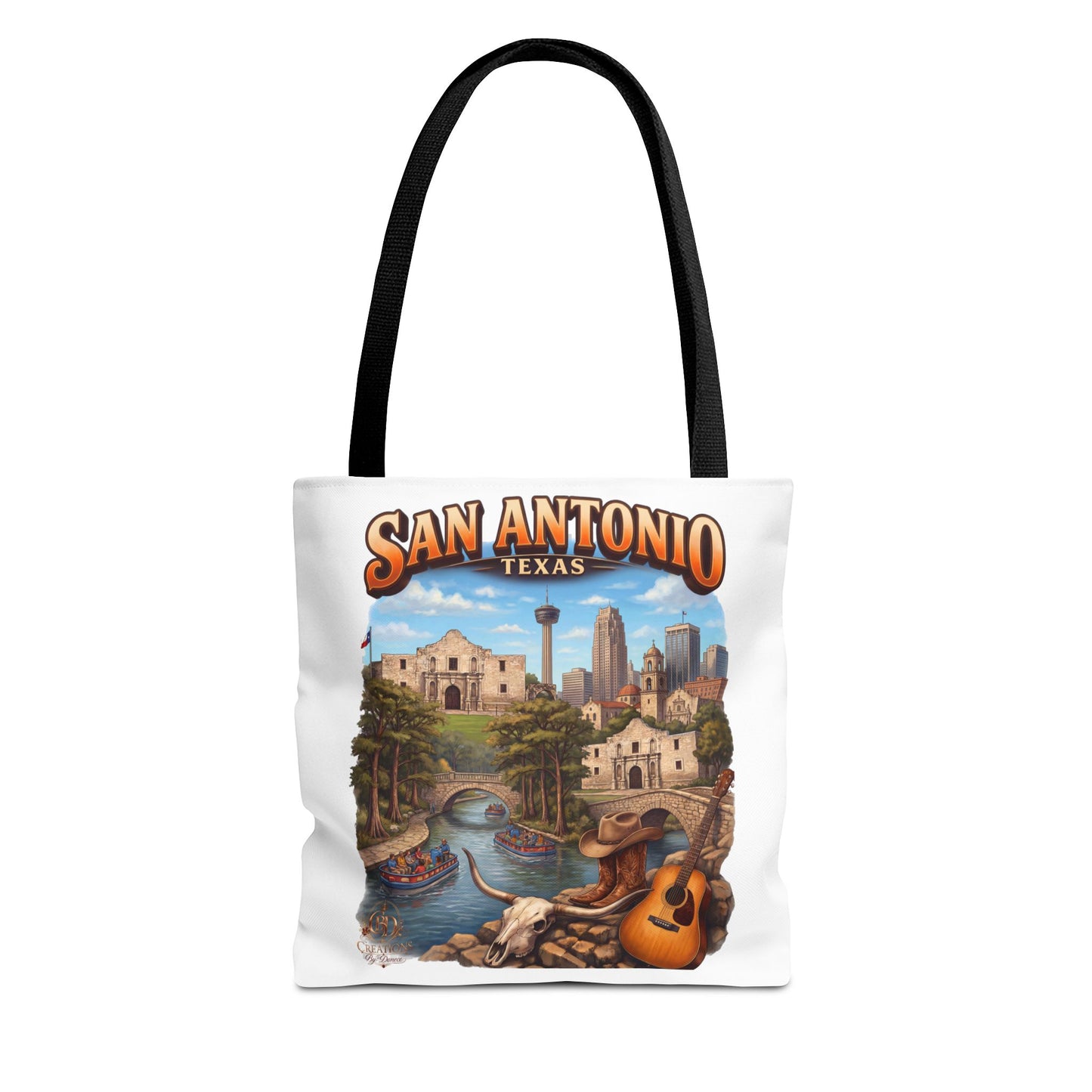 San Antonio Texas Tote Bag — Riverwalk Landmark Travel Souvenir