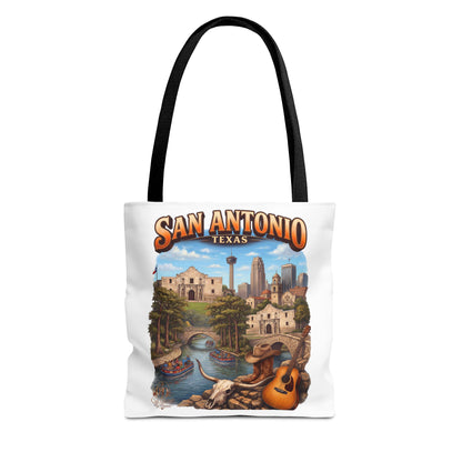 San Antonio Texas Tote Bag — Riverwalk Landmark Travel Souvenir