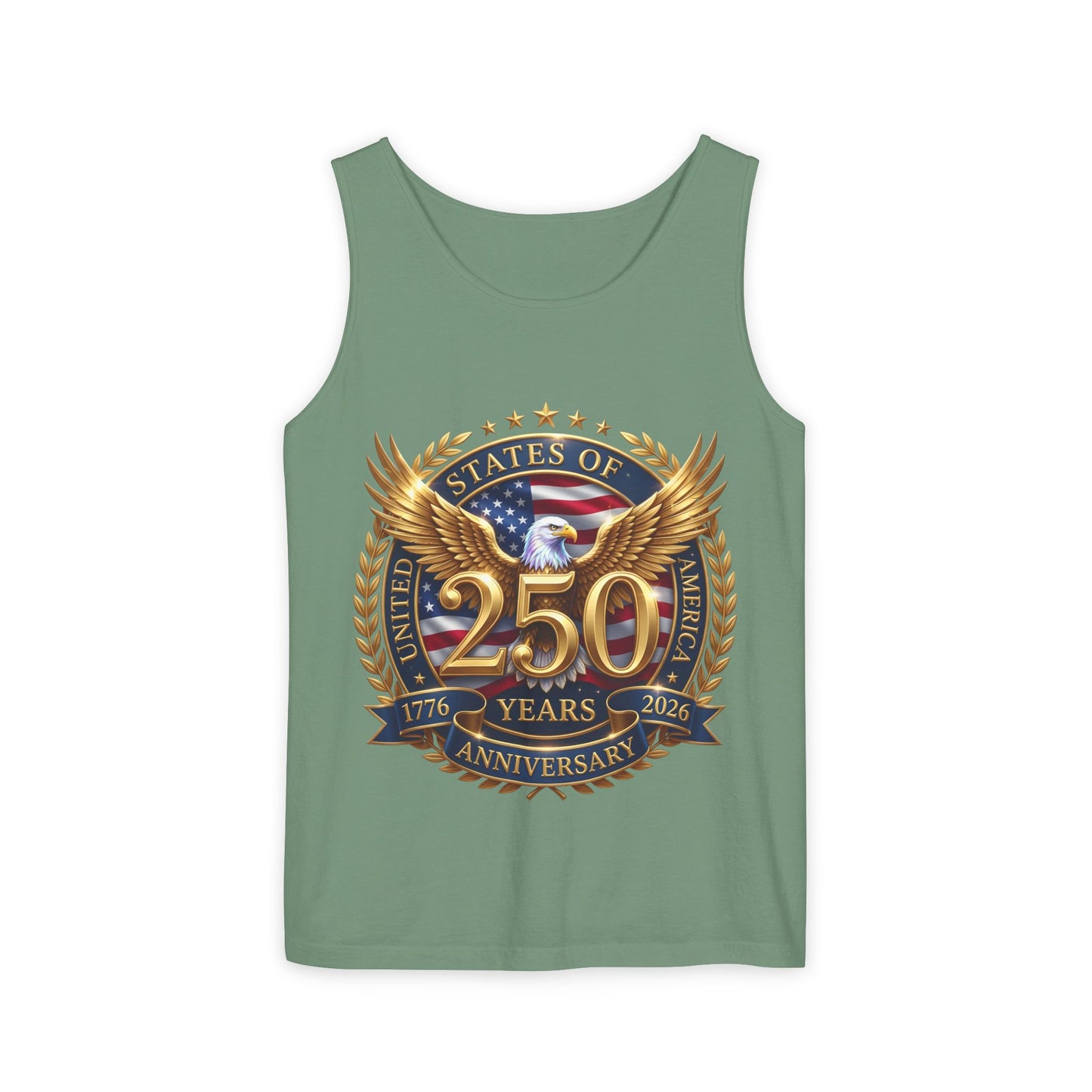 250 Years Anniversary Eagle Tank Top — United States Bicentennial Celebration Tee