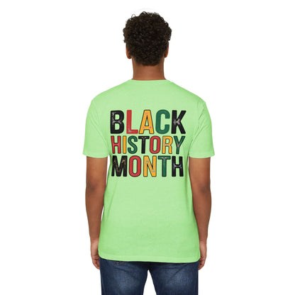 Black History Month T-Shirt — Bold Retro Pan-African Lettering
