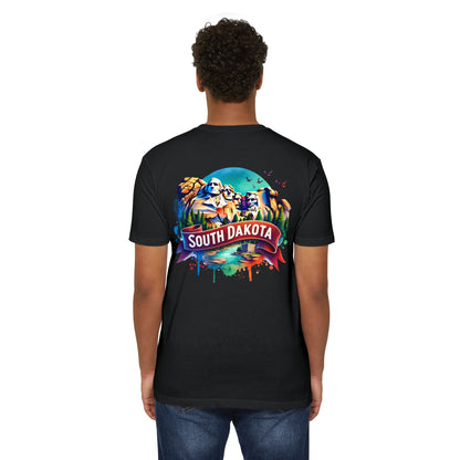 South Dakota Mount Rushmore T-Shirt — Retro Watercolor State Souvenir