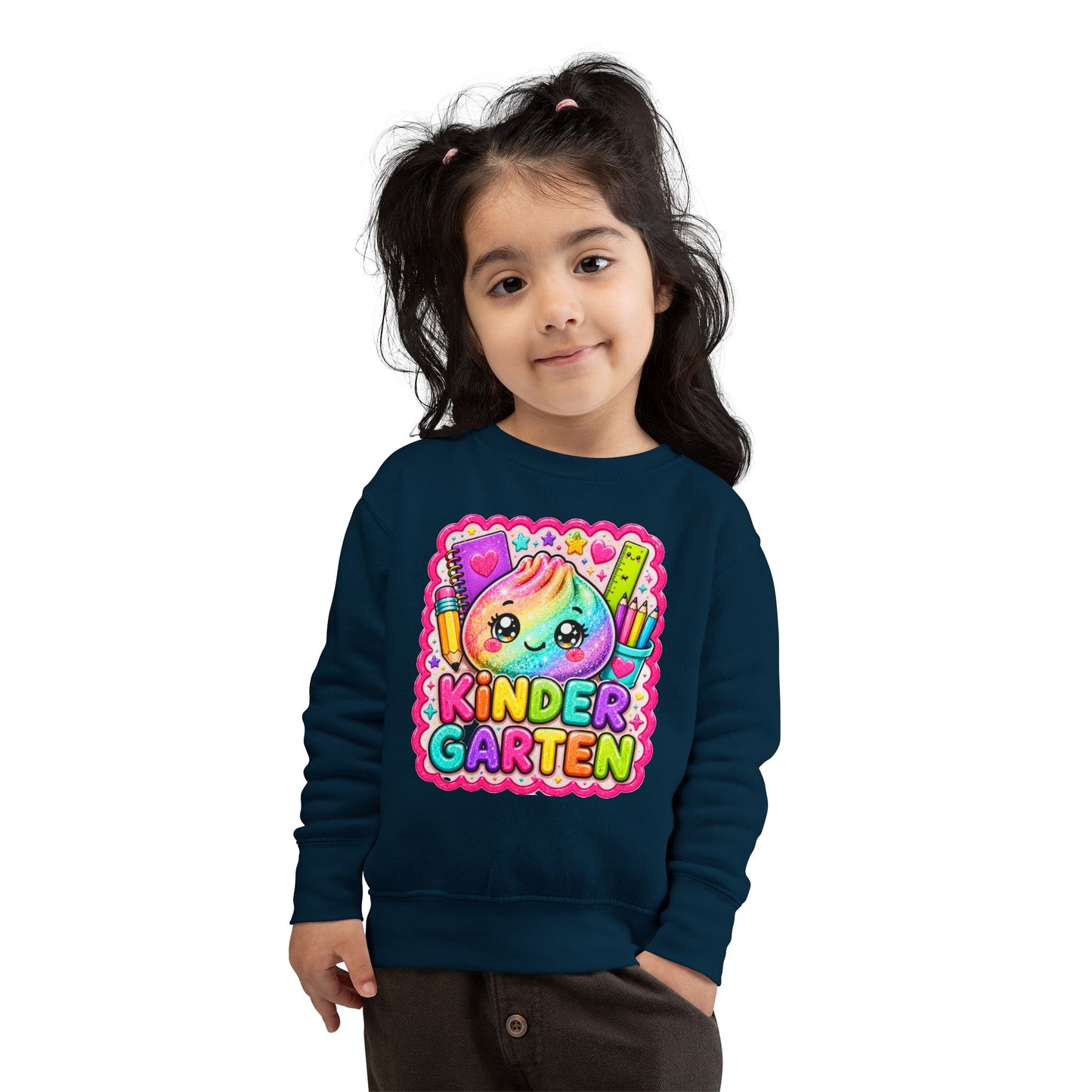 Kindergarten Cute Rainbow Character Toddler Sweatshirt