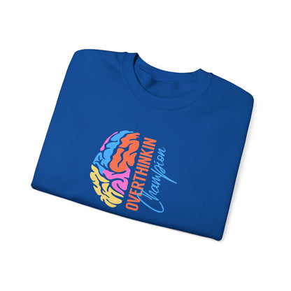 Overthinking Brain Crewneck Sweatshirt