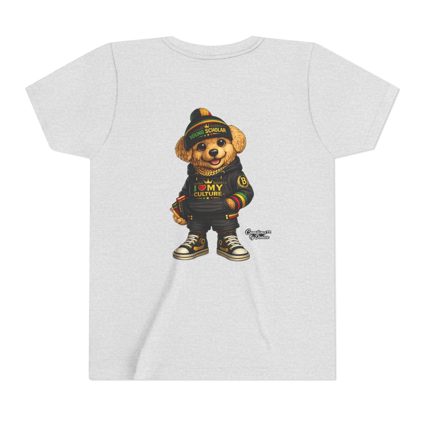 Youth Bear Graphic Tee – "I Love My Culture" Urban Streetwear
