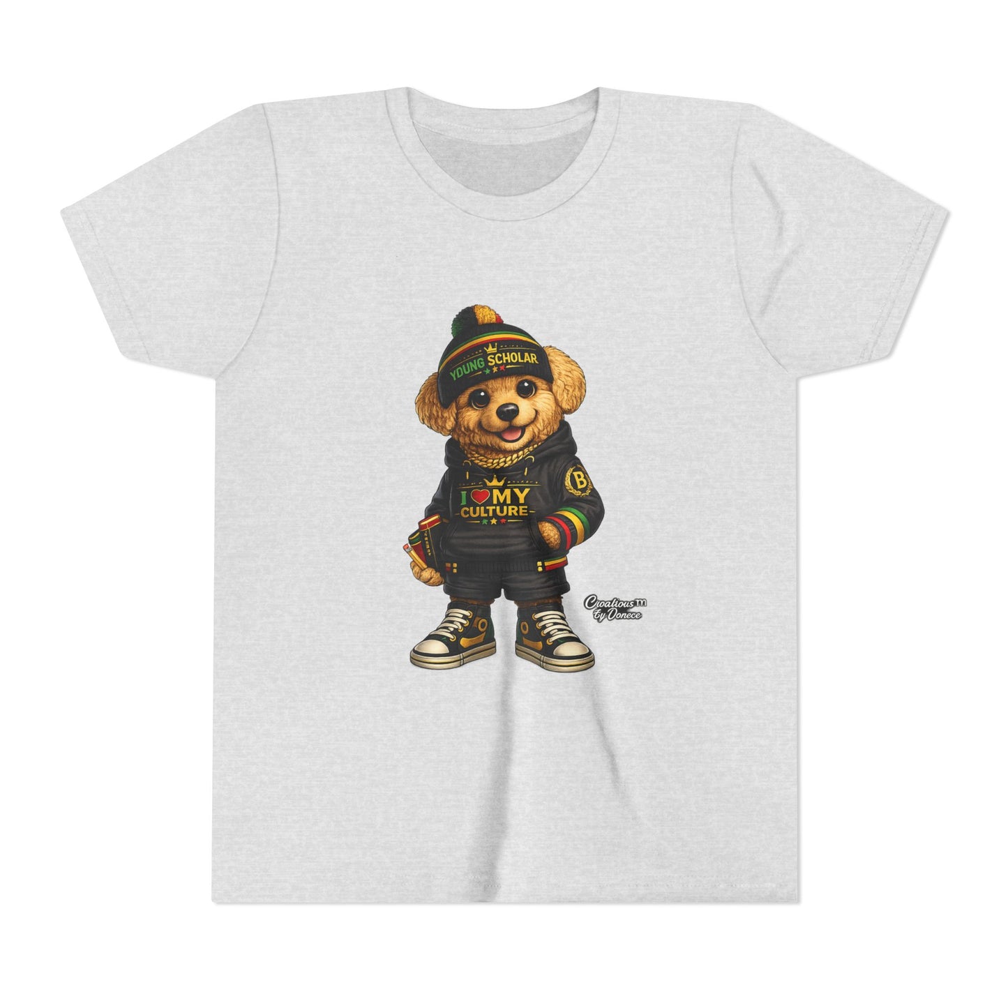 Youth Bear Graphic Tee – "I Love My Culture" Urban Streetwear
