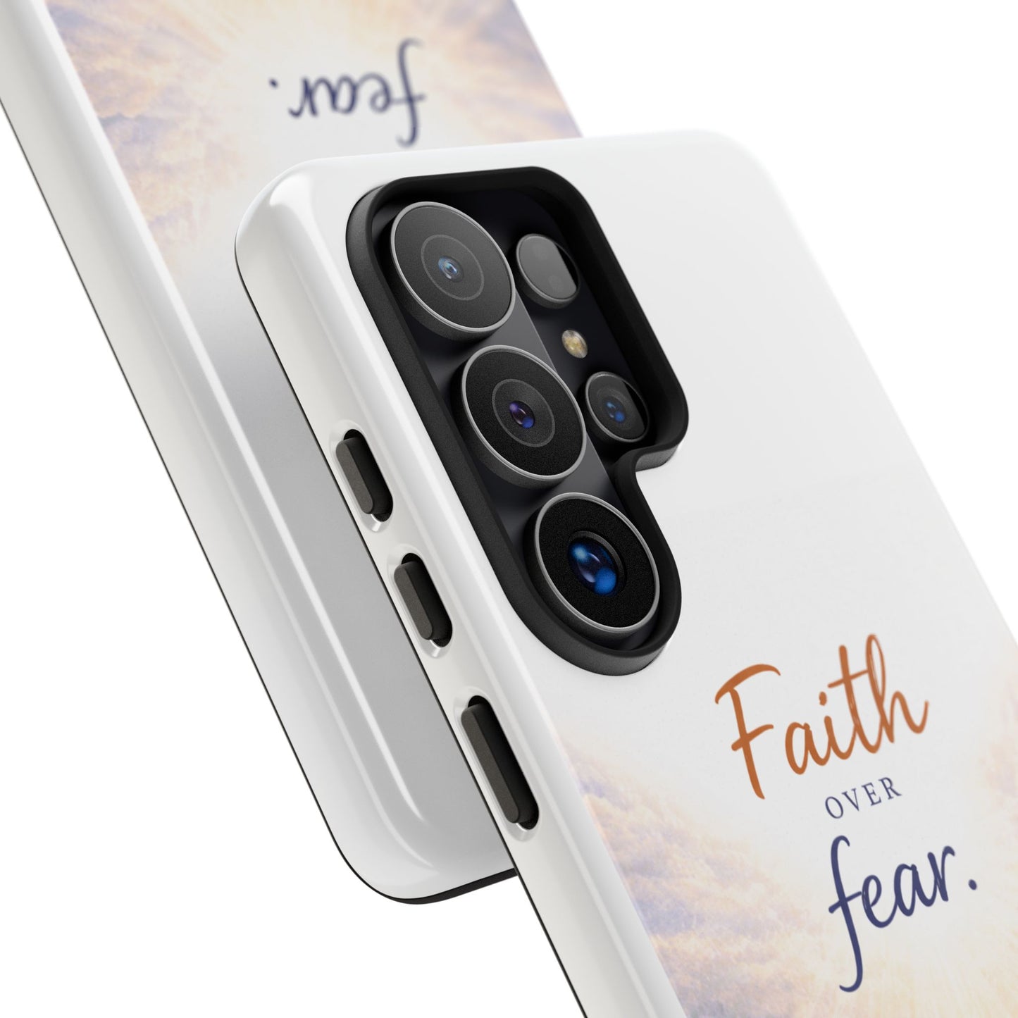 Faith Over Fear Phone Case — Inspirational Christian iPhone Cover