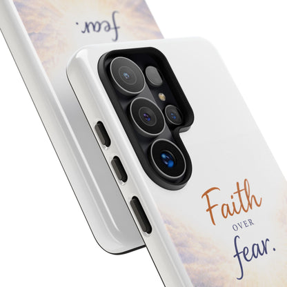 Faith Over Fear Phone Case — Inspirational Christian iPhone Cover