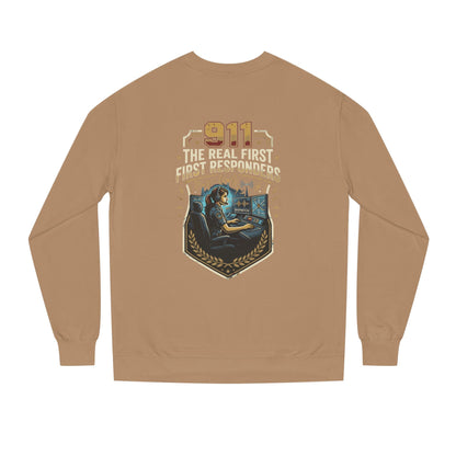 911 Dispatcher Crewneck Sweatshirt — “The Real First Responders” Tribute
