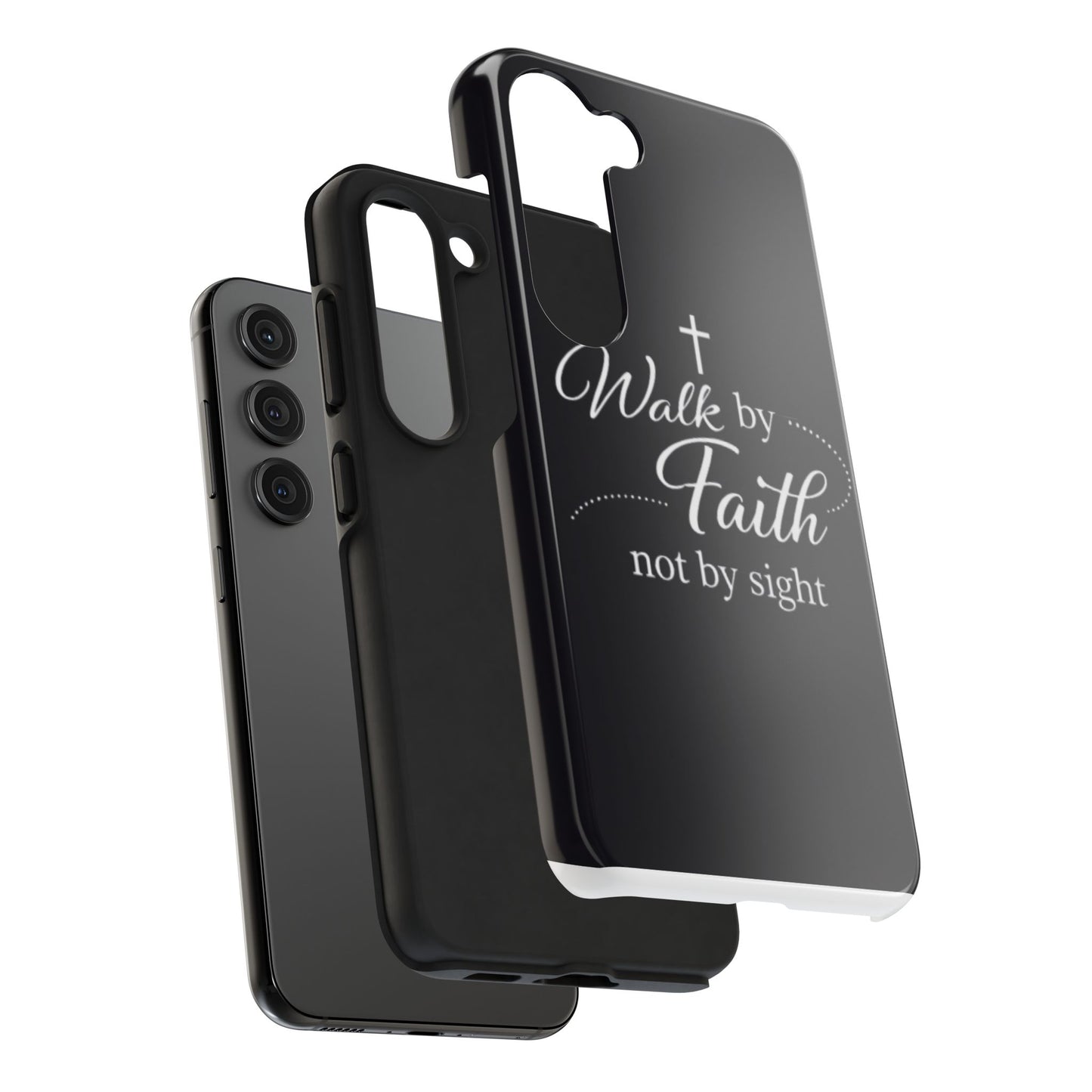 Walk by Faith Tough Phone Case – Christian Inspirational Scripture Design