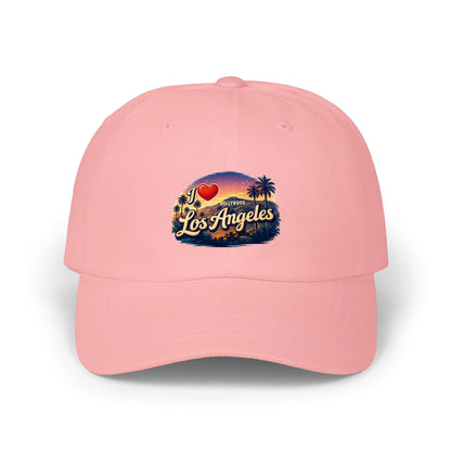 I  Los Angeles Classic Dad Cap – Vintage Sunset Palm Hat