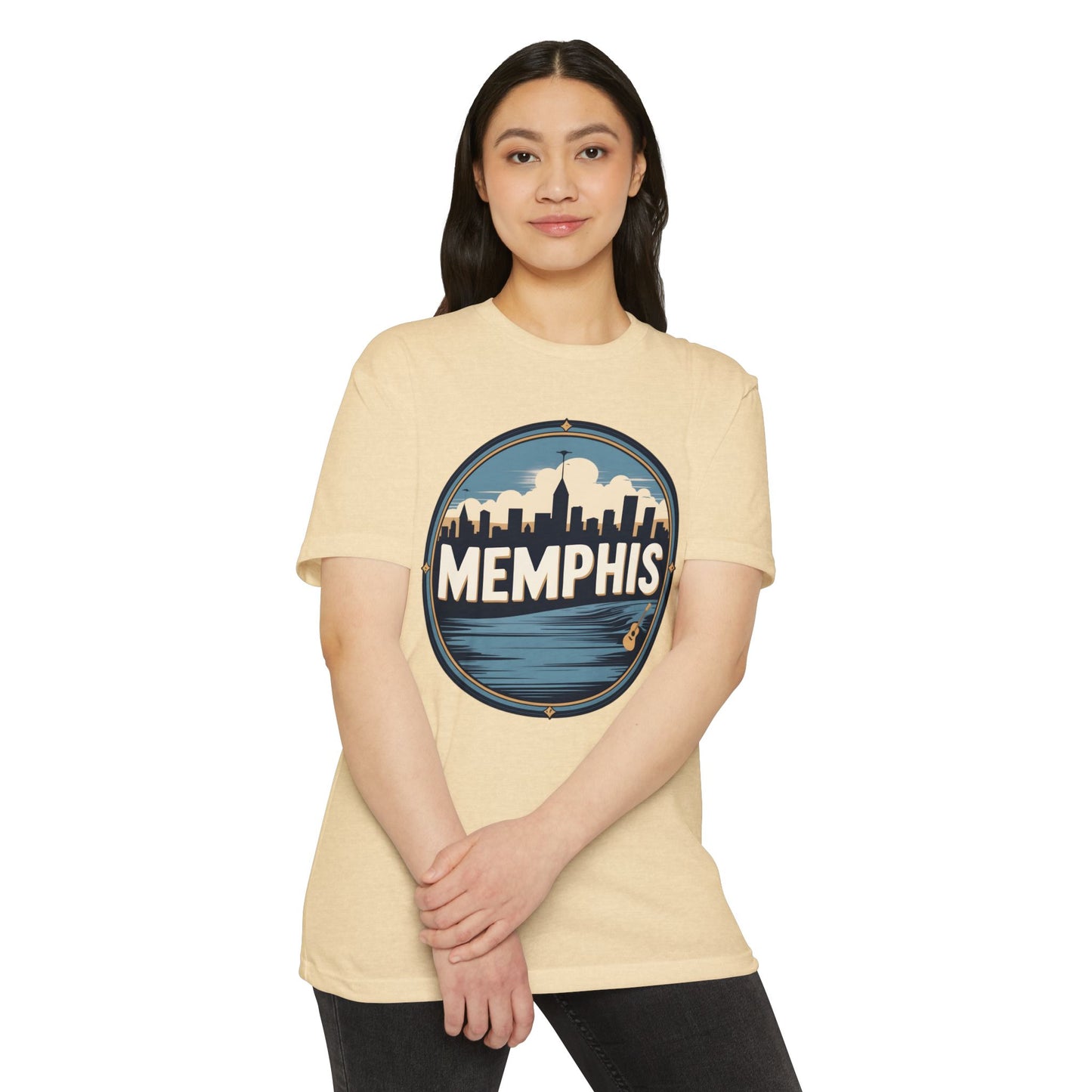 Memphis Skyline T-Shirt — Vintage Circle Cityscape Tee