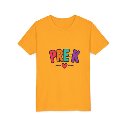 Pre-K Kids Tee — Colorful Heart Preschool Shirt for Boys & Girls