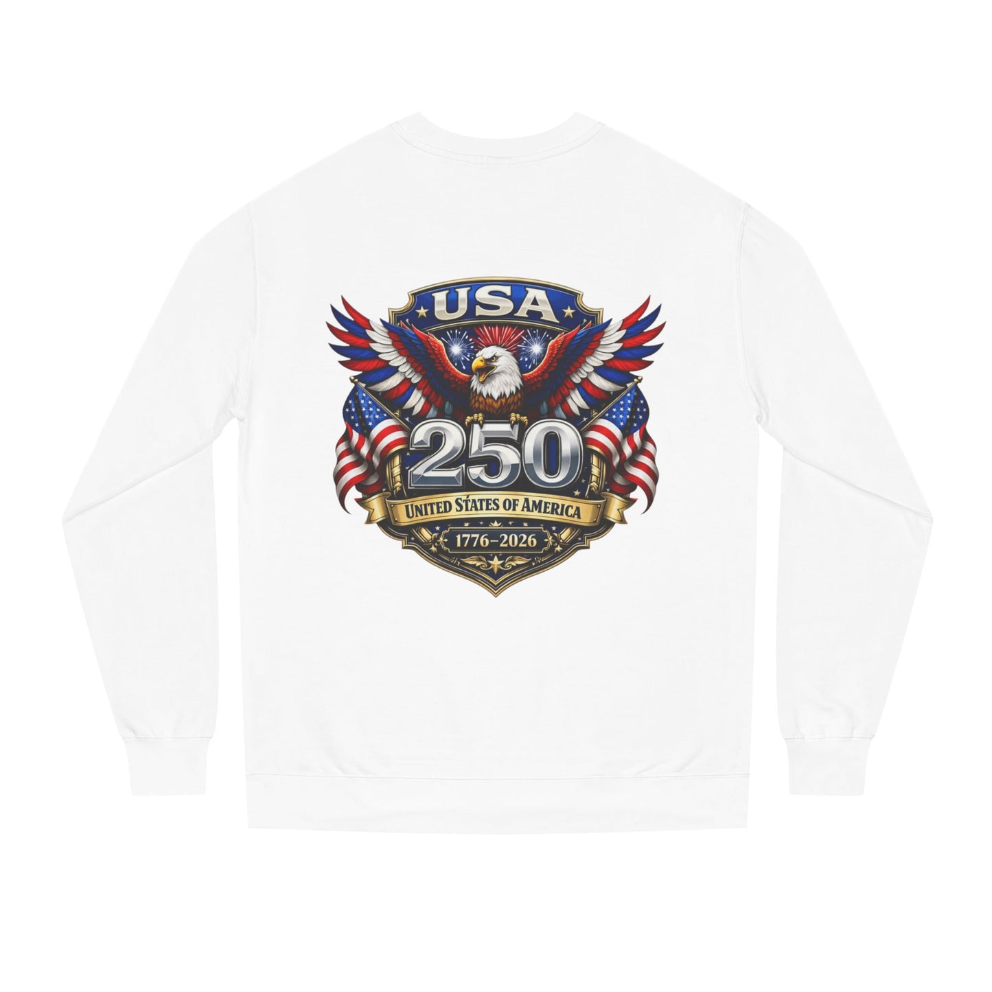 USA 250th Anniversary Eagle Sweatshirt — 1776-2026 Patriotic Crewneck