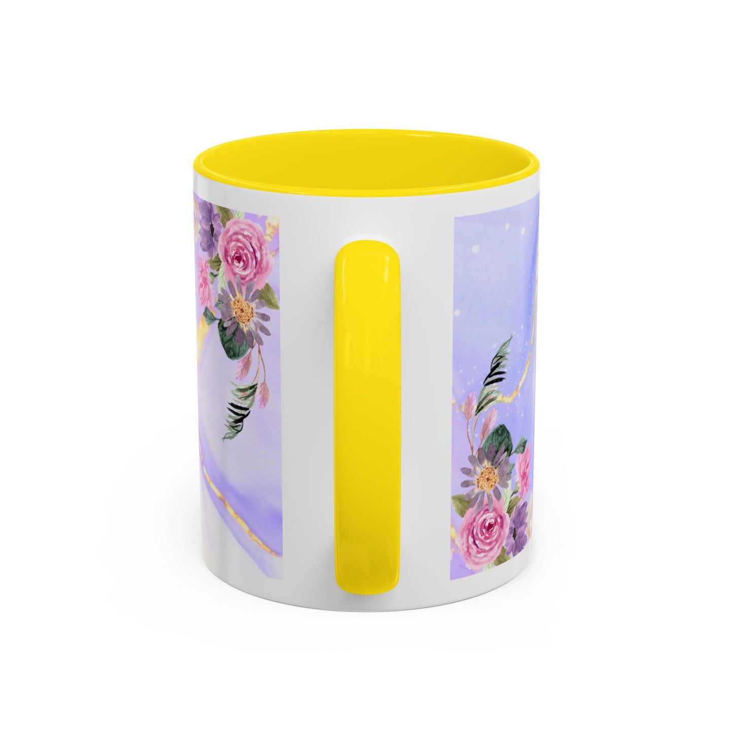 Mother Nutrition Facts Coffee Mug — Floral “Amazing Mom” 11/15oz Accent Mug