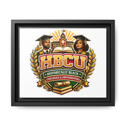 HBCU Crest Framed Canvas — Historically Black Colleges & Universities Wall Art