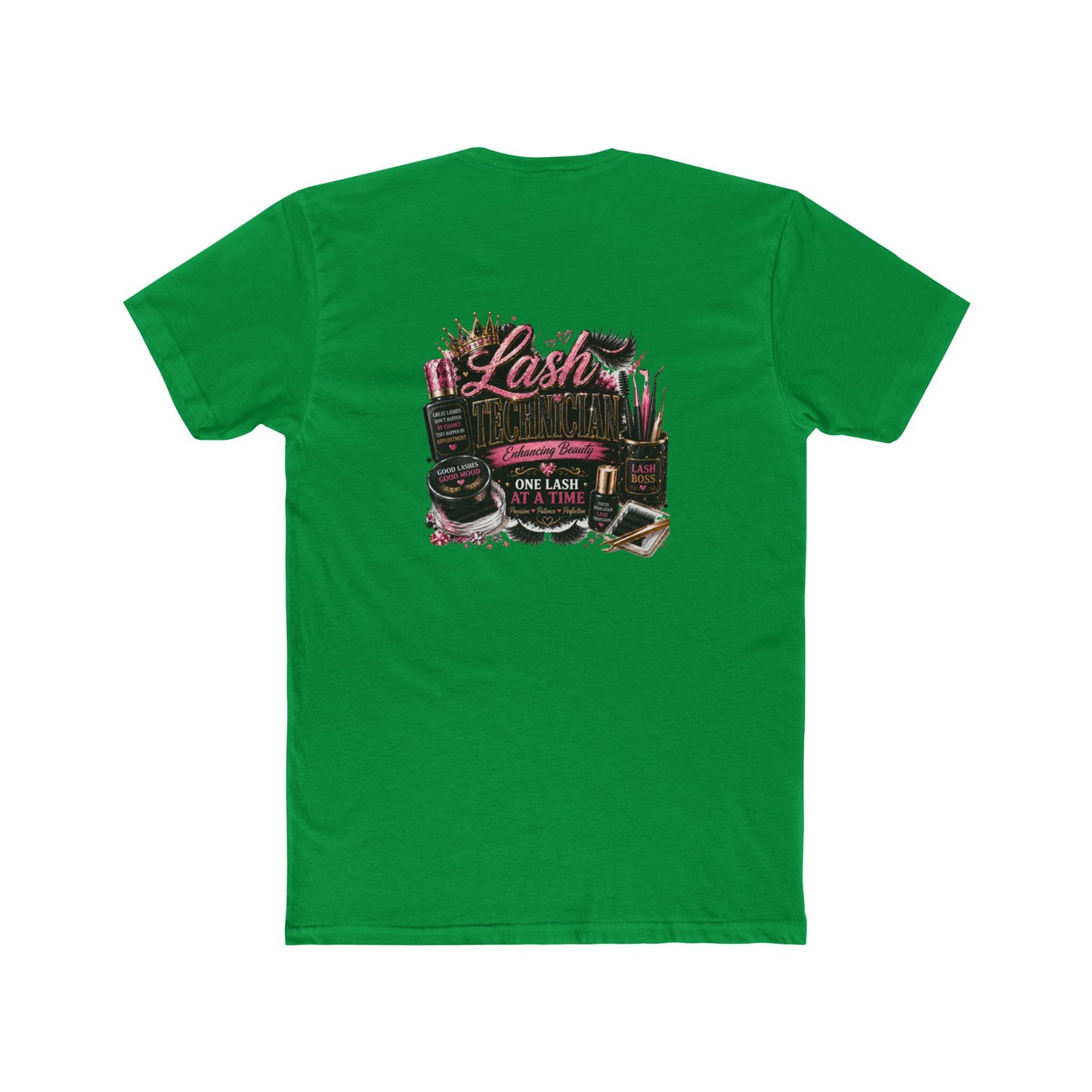 Lash Artist Crew Tee – “One Lash at a Time” Beauty Tools Graphic T-Shirt
