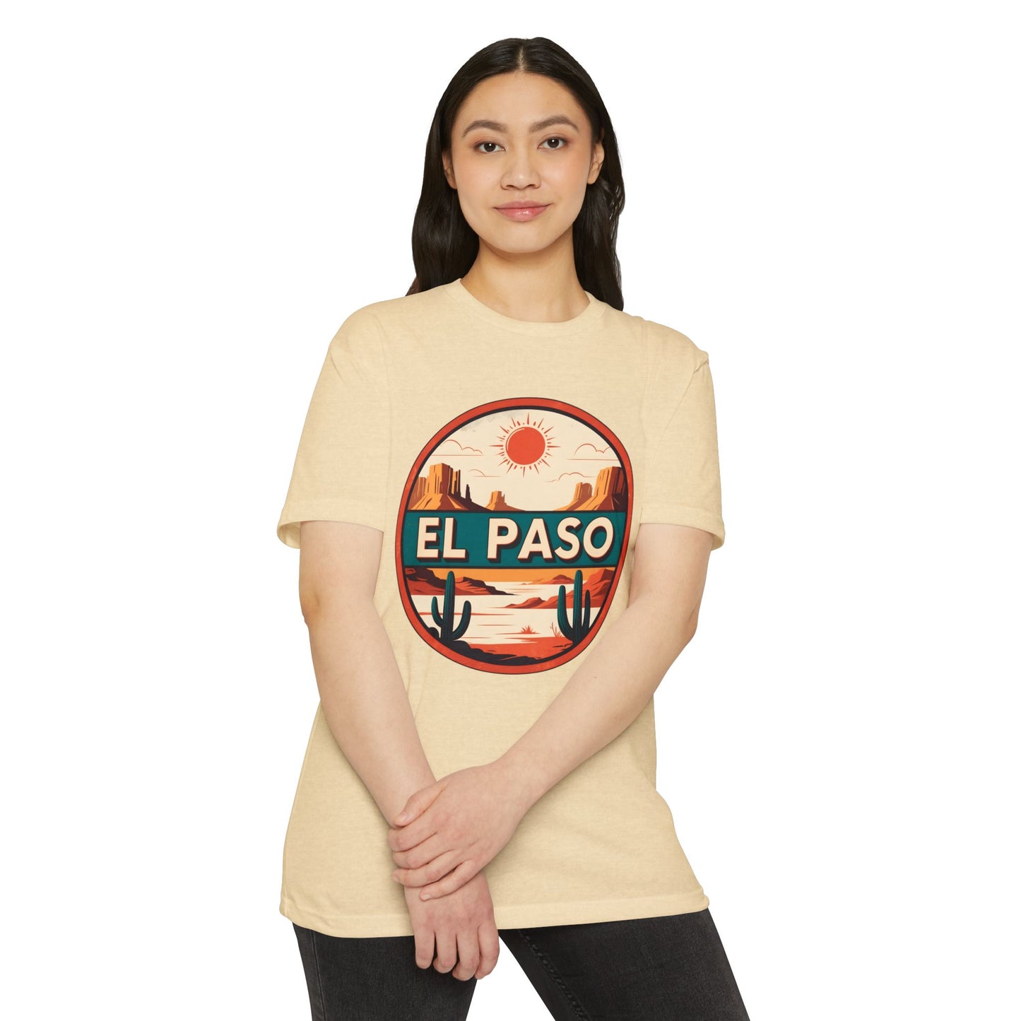 El Paso Desert Patch T-Shirt — Retro Southwestern Travel Tee