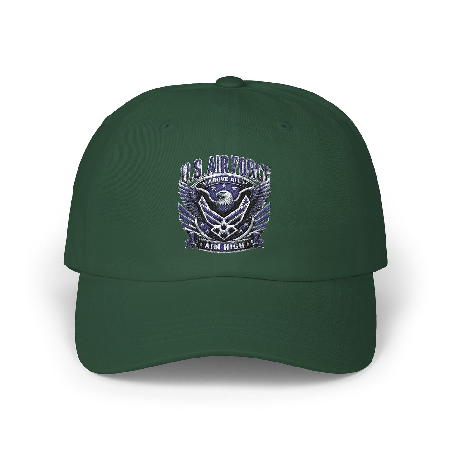 U.S. Air Force Dad Cap — Embroidered Military Logo Baseball Hat