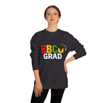 HBCU Grad Sweatshirt — Graduation Crewneck with Mortarboard