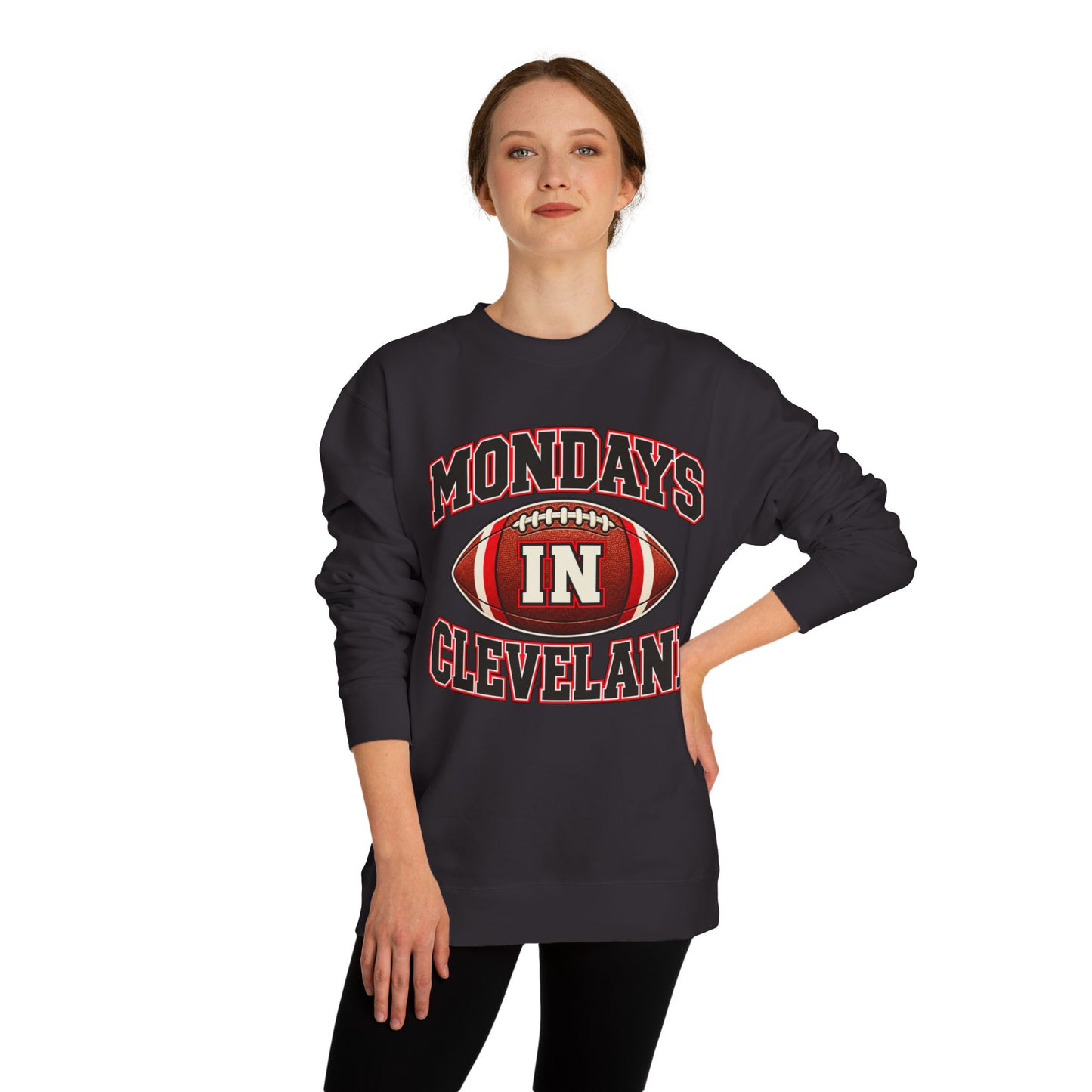 Mondays In Cleveland Football Sweatshirt