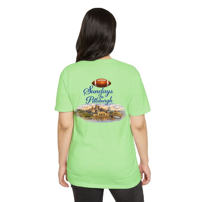 Sundays in Pittsburgh T‑Shirt — Vintage Football City Skyline Tee