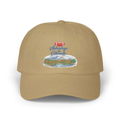 Dad Cap — "Saturdays in Colorado" Scenic Embroidered Baseball Hat