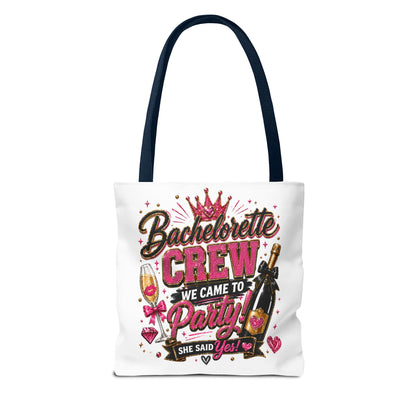 Bachelorette Crew Party Tote Bag — 'We Came to Party' Bridal Shower Gift