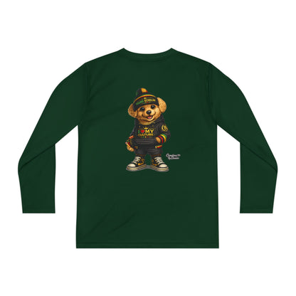 Youth Long Sleeve Tee — Streetwear Teddy Bear Graphic