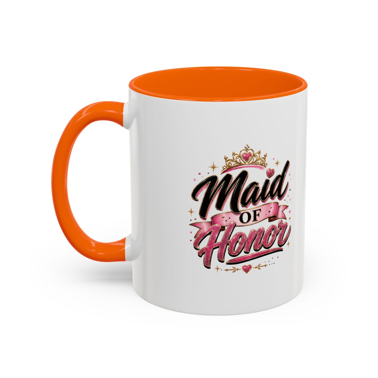 Maid of Honor Accent Coffee Mug — Bridal Party Gift (11/15oz)