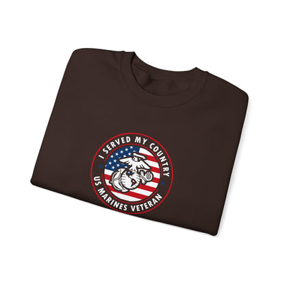 I Served My Country US Marines Veteran Sweatshirt