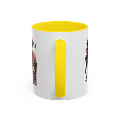 Lash Technician Coffee Mug – 'Enhancing Beauty One Lash at a Time' Accent Mug