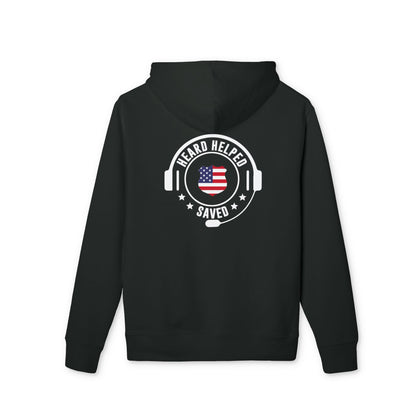 Helld Helped Saved Hoodie — Patriotic Call Center USA Headset Sweatshirt