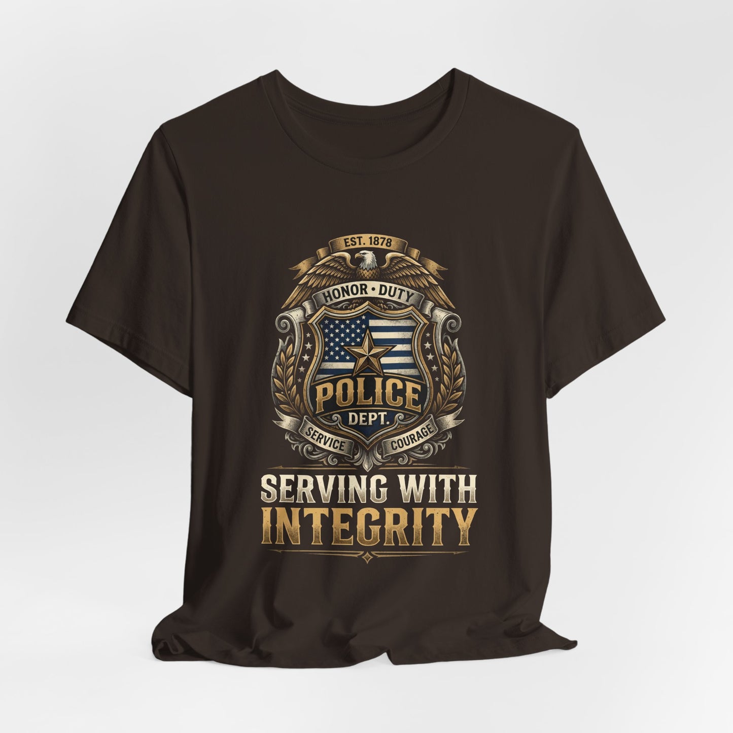 Police Badge 'Serving With Integrity' T-Shirt