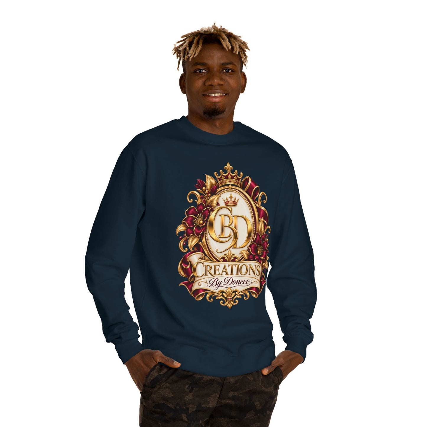 Creations By Denece Gold Emblem Sweatshirt