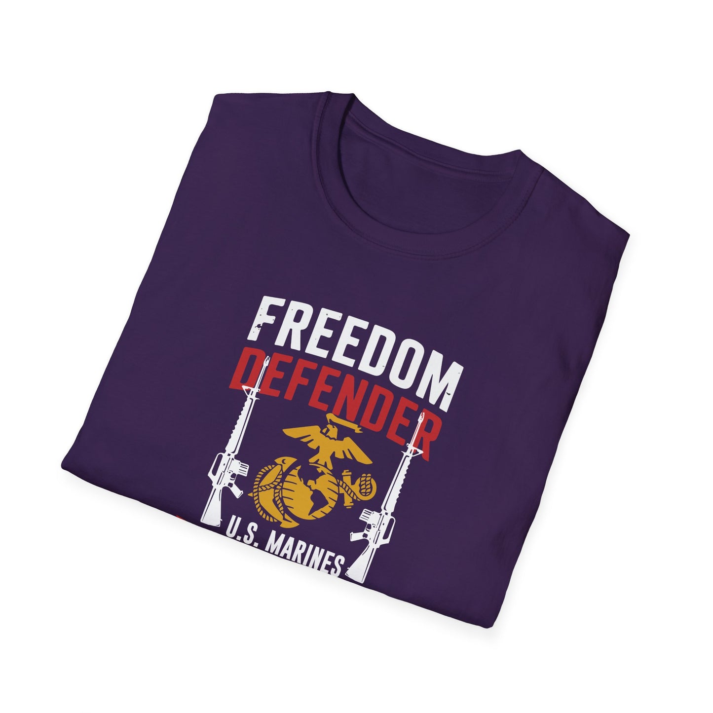 Freedom Defender U.S. Marines Veteran  For Life T-Shirt
