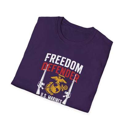 Freedom Defender U.S. Marines Veteran  For Life T-Shirt