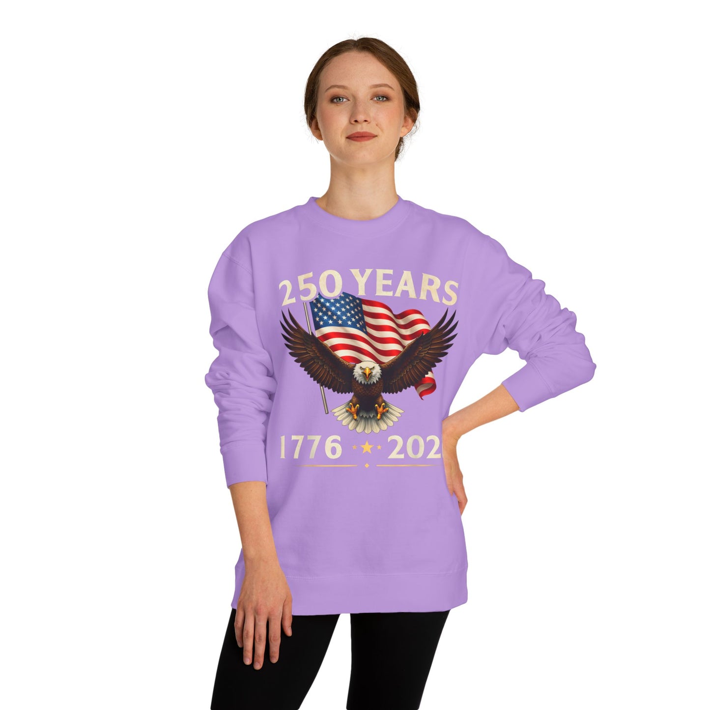250 Years 1776–2026 Eagle Flag Crewneck Sweatshirt