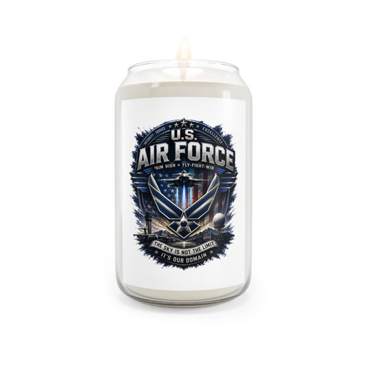 U.S. Air Force Scented Soy Candle 13.75oz – Patriotic Military Tribute
