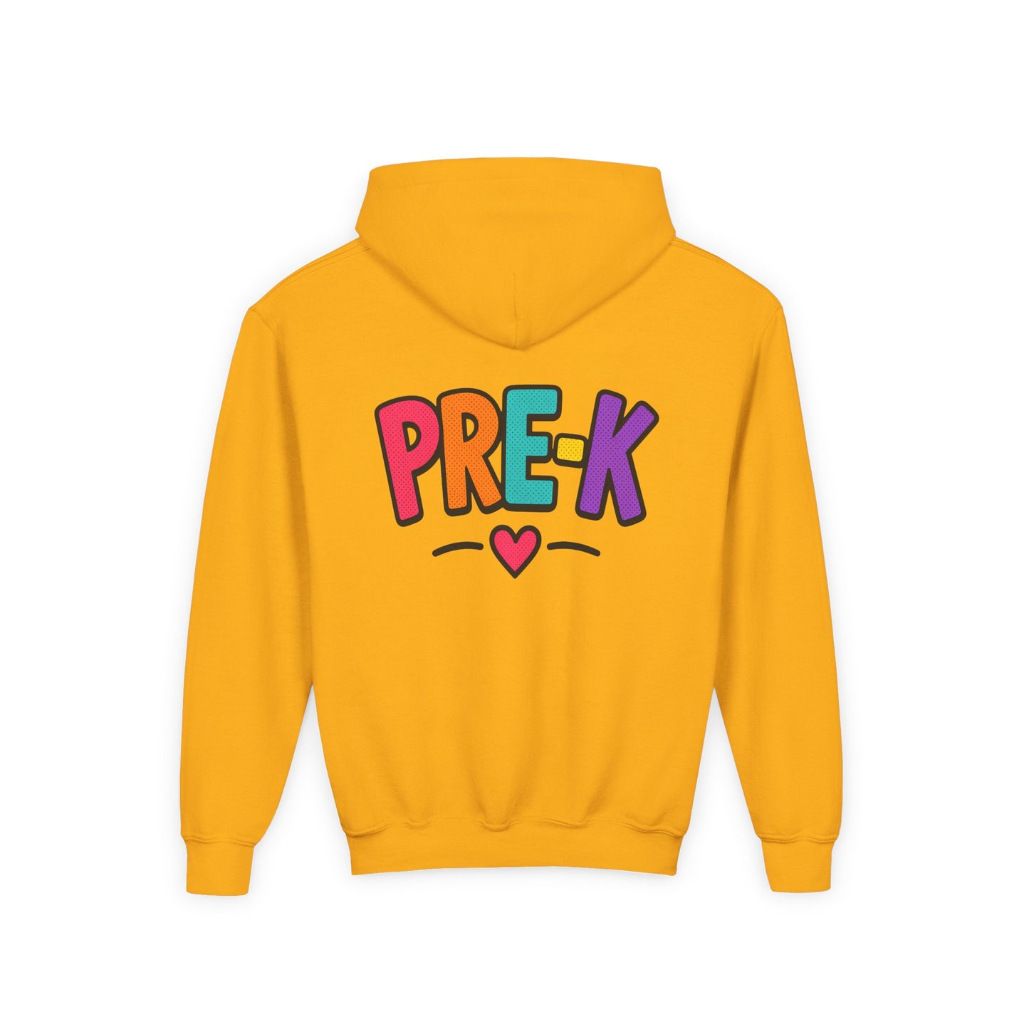 Pre-K Kids Hoodie — Colorful Cute Pre-K School Hooded Sweatshirt for Toddlers