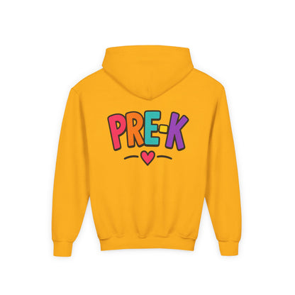 Pre-K Kids Hoodie — Colorful Cute Pre-K School Hooded Sweatshirt for Toddlers