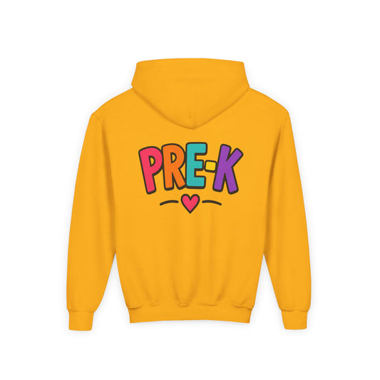 Pre-K Kids Hoodie — Colorful Cute Pre-K School Hooded Sweatshirt for Toddlers
